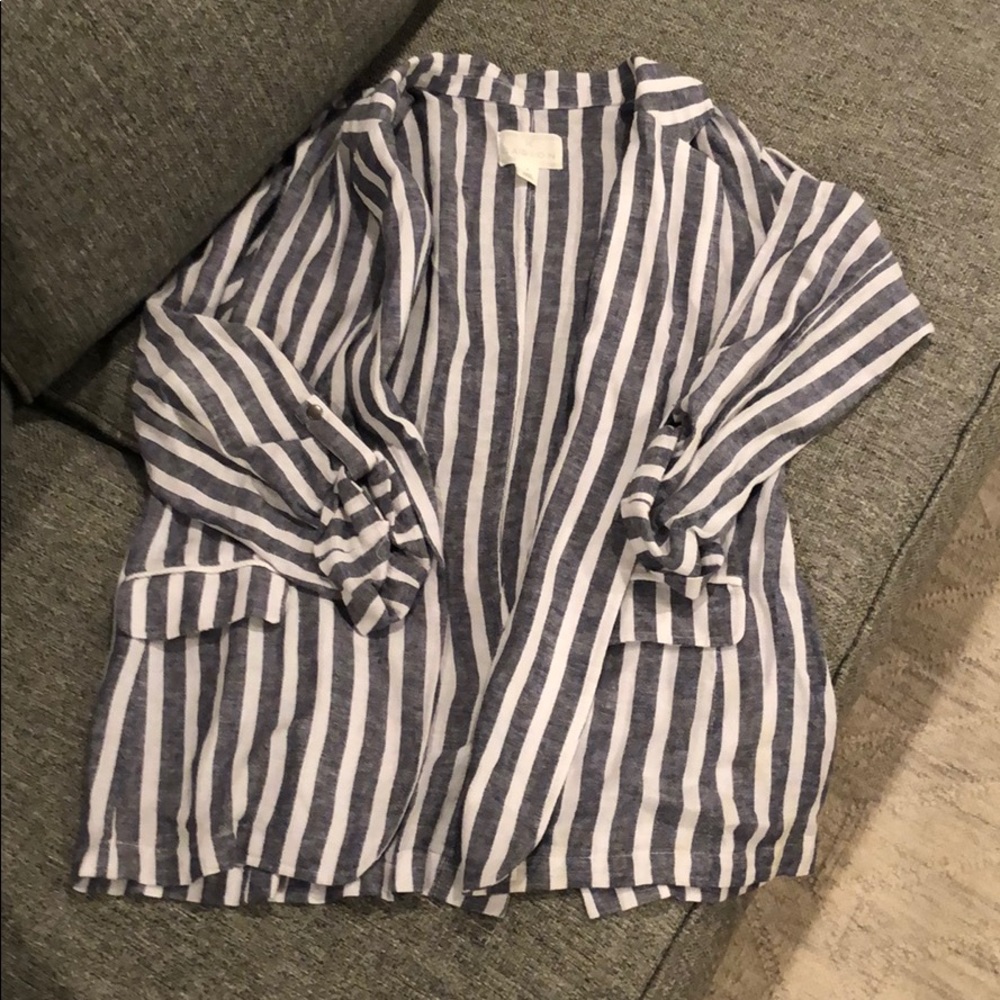 Caslon Oversized Linen Blazer